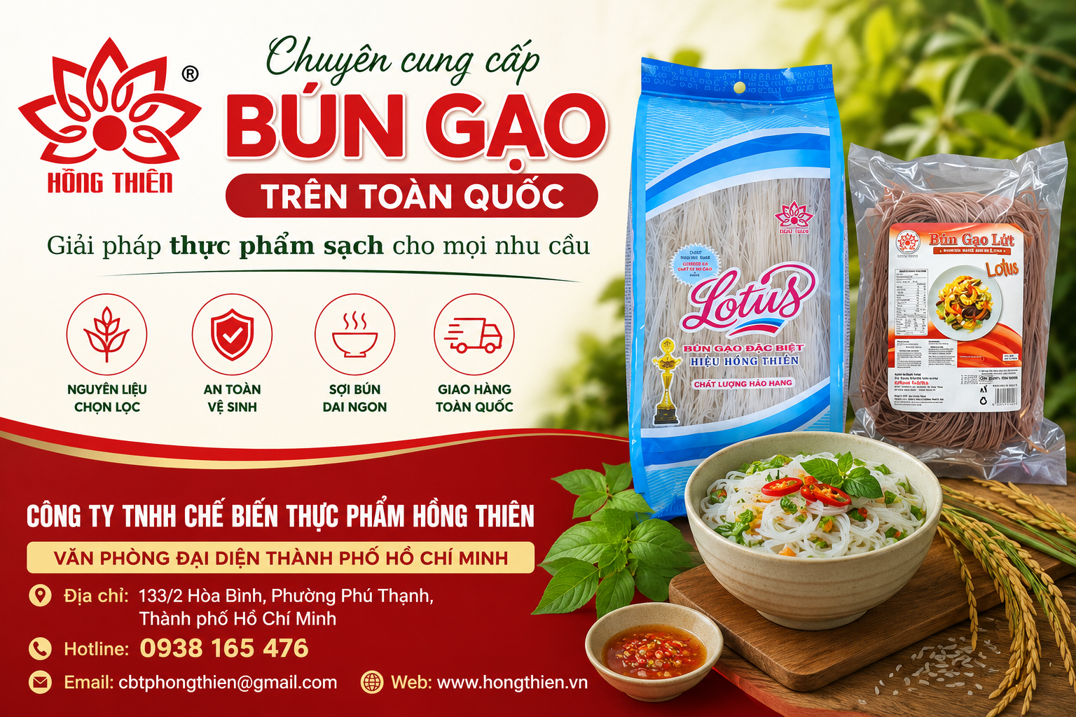 chuyên cung cấp bún gạo trên toàn quốc