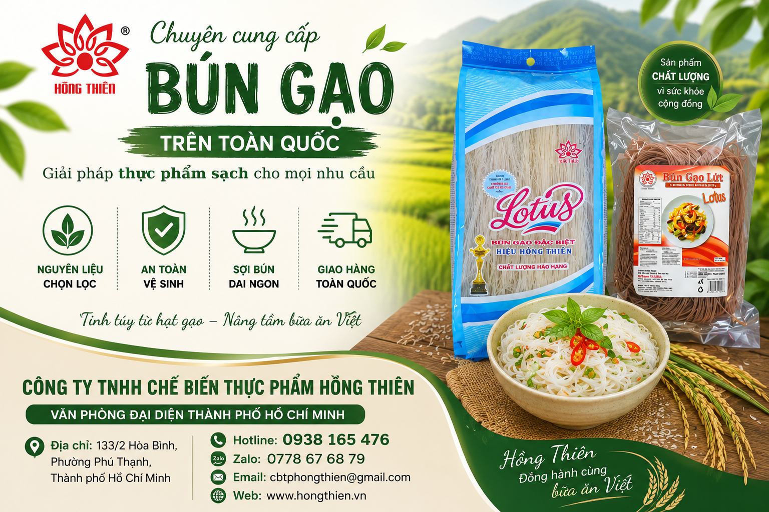 bún gạo giao hàng toàn quốc